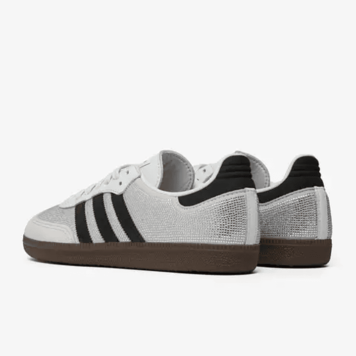 adidas Samba OG Rhinestone Crystal White Silver (Women's) 2