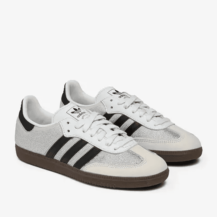 adidas Samba OG Rhinestone Crystal White Silver (Women's) 3