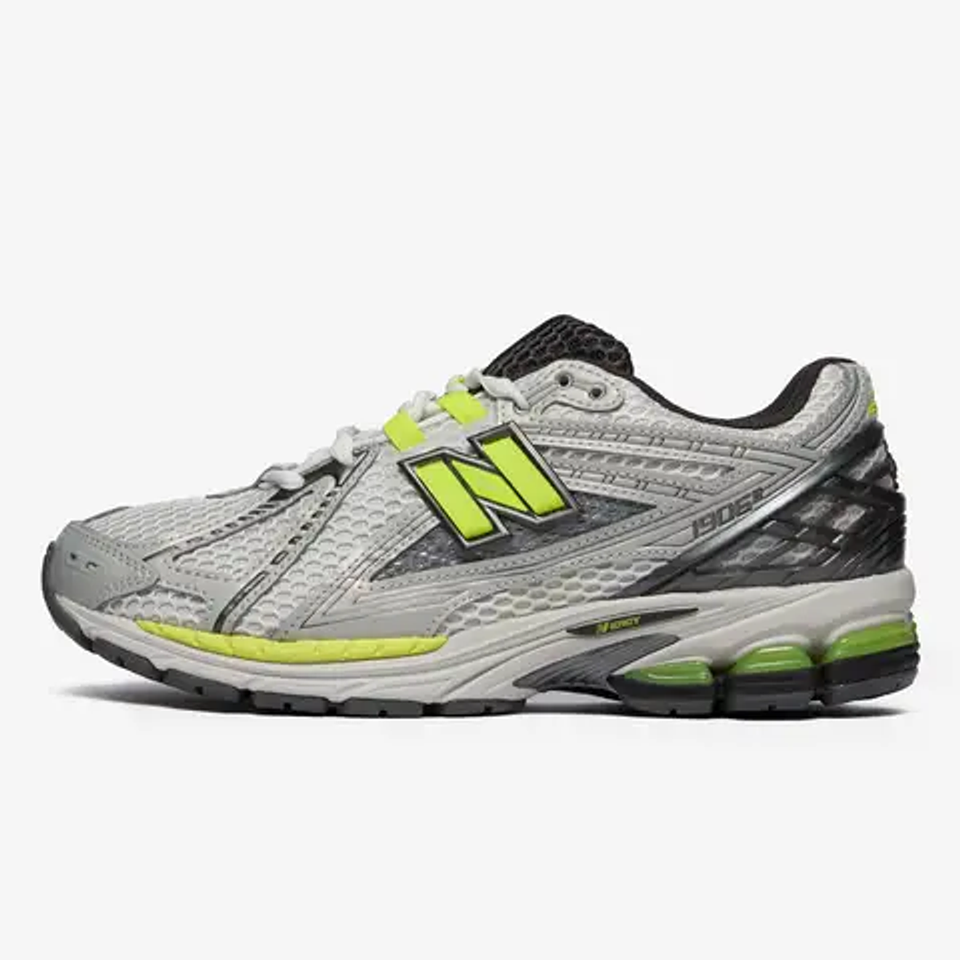 New Balance 1906R Light Silver Metallic Alkaline Green 1