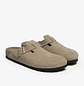 Birkenstock Boston Mixed Leather Faded Khaki - Thumbnail 4