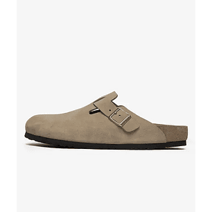 Birkenstock Boston Mixed Leather Faded Khaki