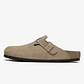 Birkenstock Boston Mixed Leather Faded Khaki - Thumbnail 1