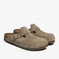 Birkenstock Boston Suede Faded Khaki - Thumbnail 3