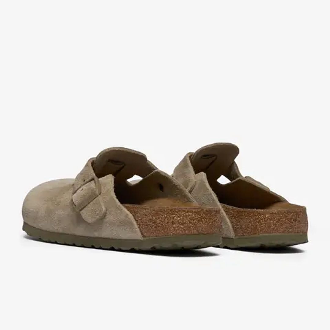 Birkenstock Boston Suede Faded Khaki 4