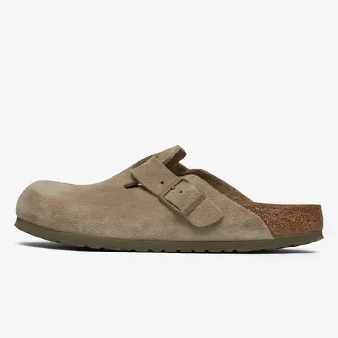 Birkenstock Boston Suede Faded Khaki 1