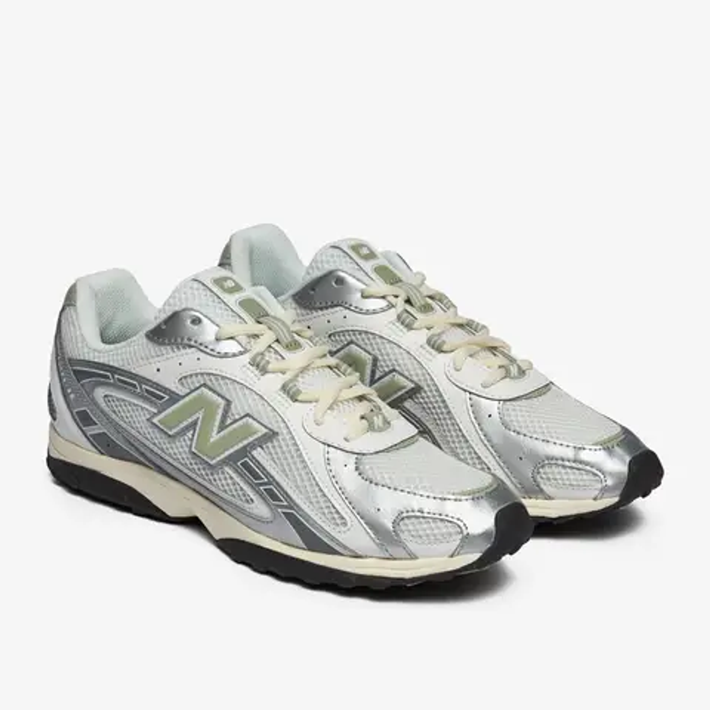 New Balance 204L Silver Metallic Sage Green 2