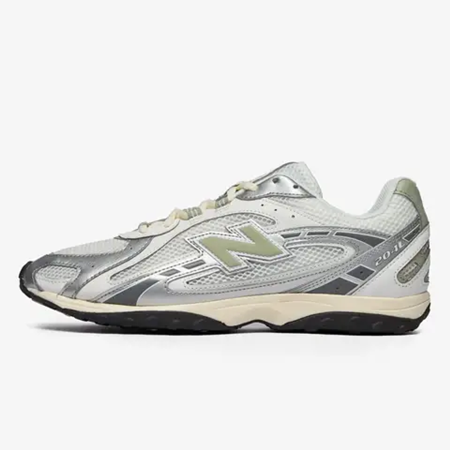 New Balance 204L Silver Metallic Sage Green 1