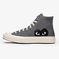 Converse Chuck Taylor All Star 70 Hi Comme des Garcons PLAY Grey - Thumbnail 1