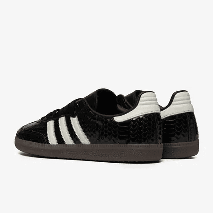 adidas Samba Patent Snakeskin Black Off White (Women's) 2