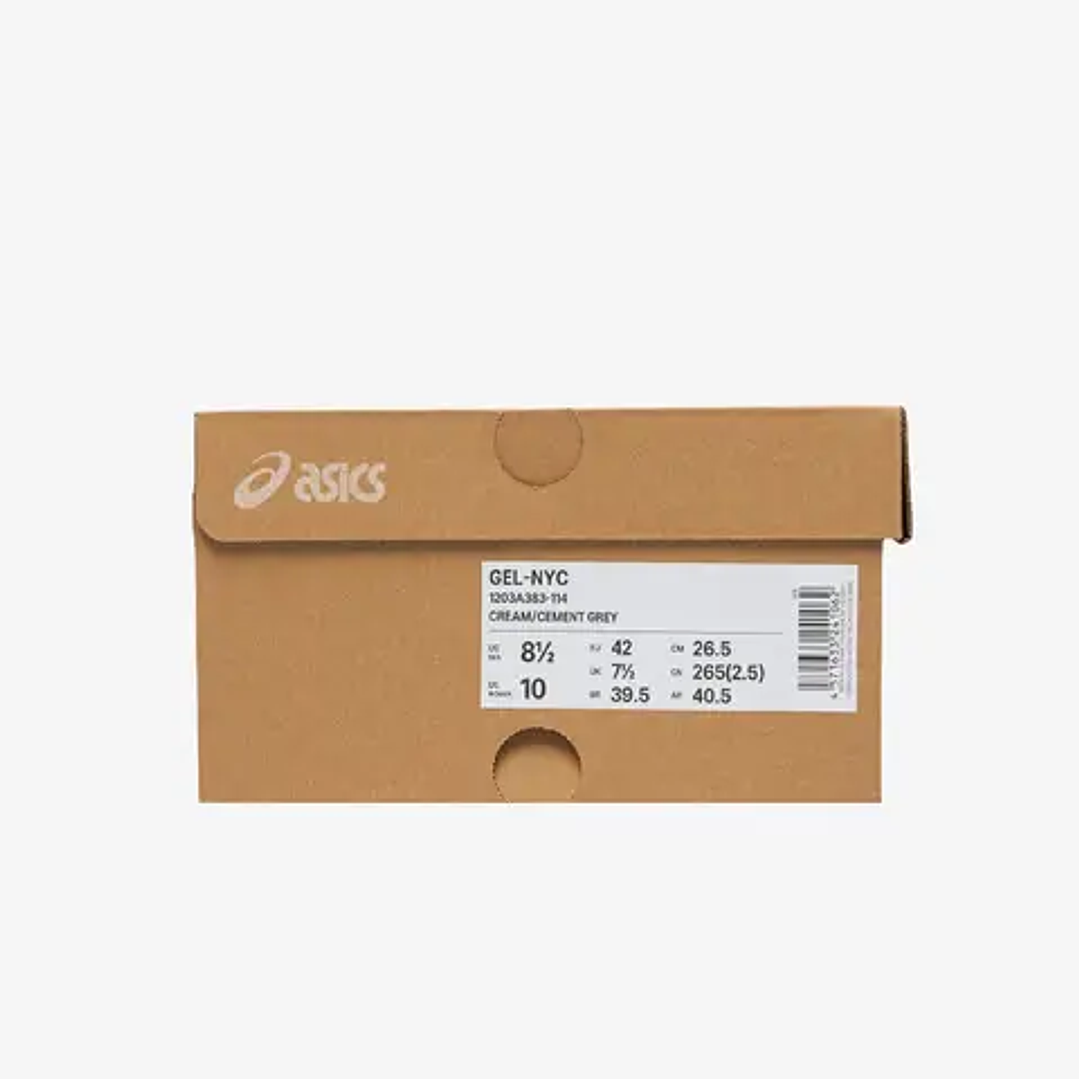 ASICS Gel-NYC Cream Cement Grey Brown 6
