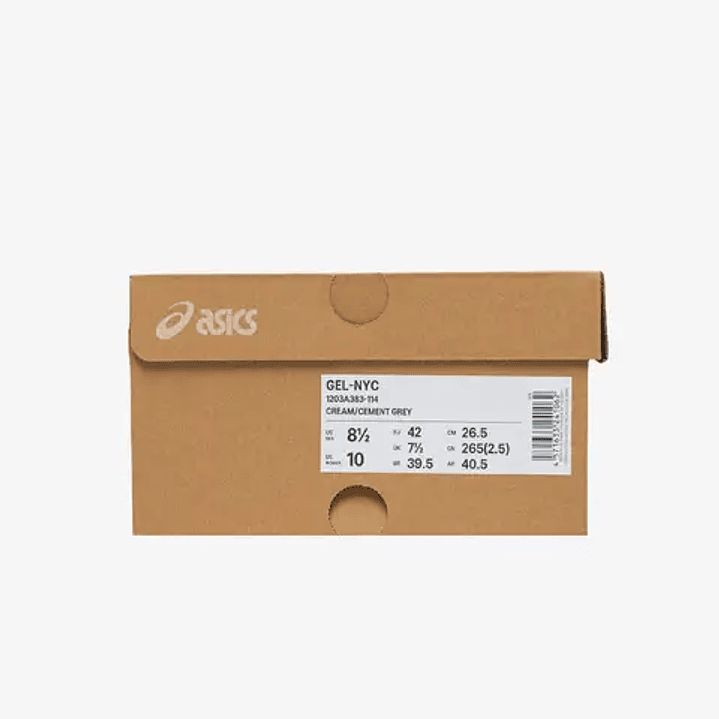 ASICS Gel-NYC Cream Cement Grey Brown 6