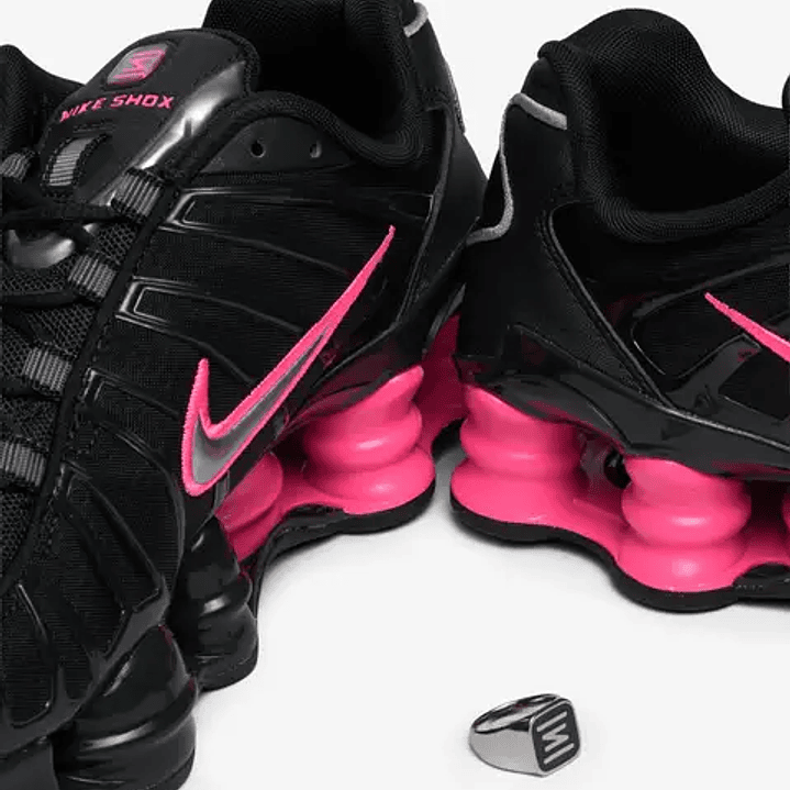 Nike Shox TL Off Noir Hyper Pink Silver (Women's) 6