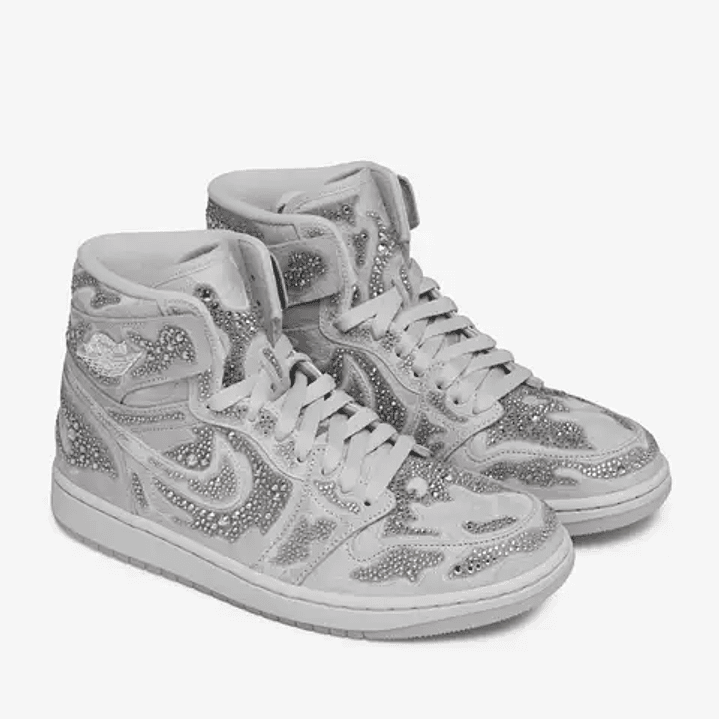Jordan 1 Retro High OG Swarovski Vast Grey (Women's) 4