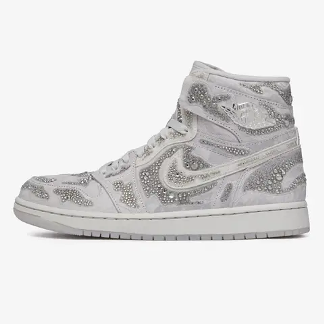 Jordan 1 Retro High OG Swarovski Vast Grey (Women's) 1