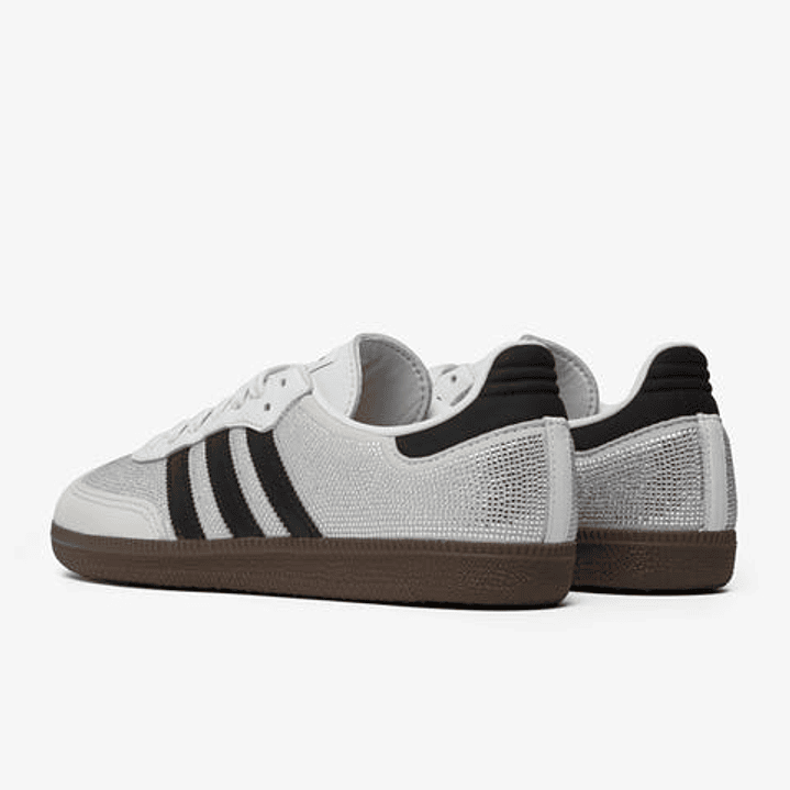 adidas Samba OG Rhinestone Crystal White Silver (Women's) 4