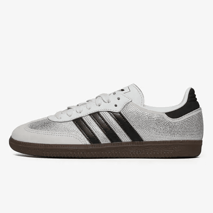 adidas Samba OG Rhinestone Crystal White Silver (Women's) 1