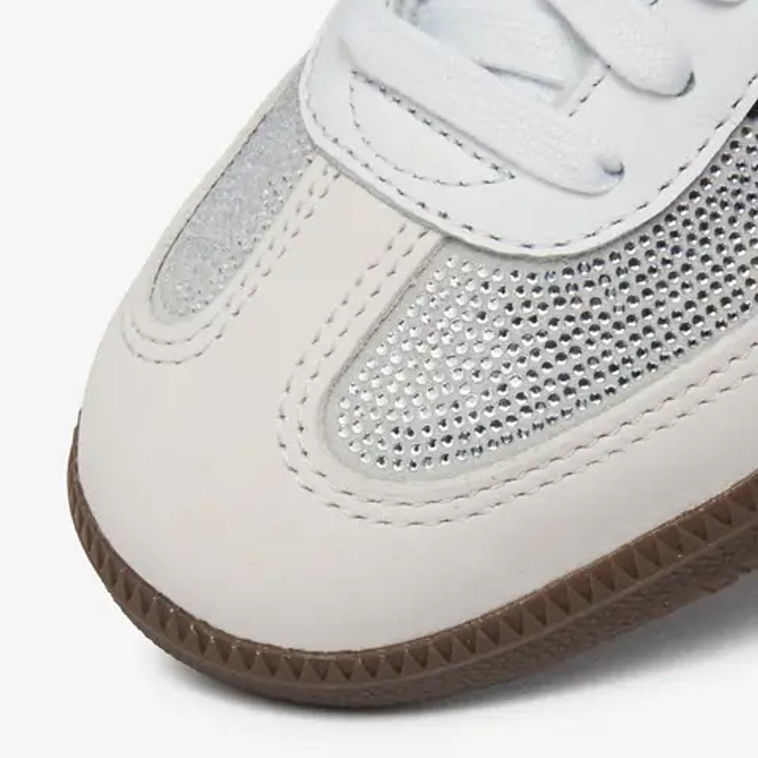 adidas Samba OG Rhinestone Crystal White Silver (Women's) 5