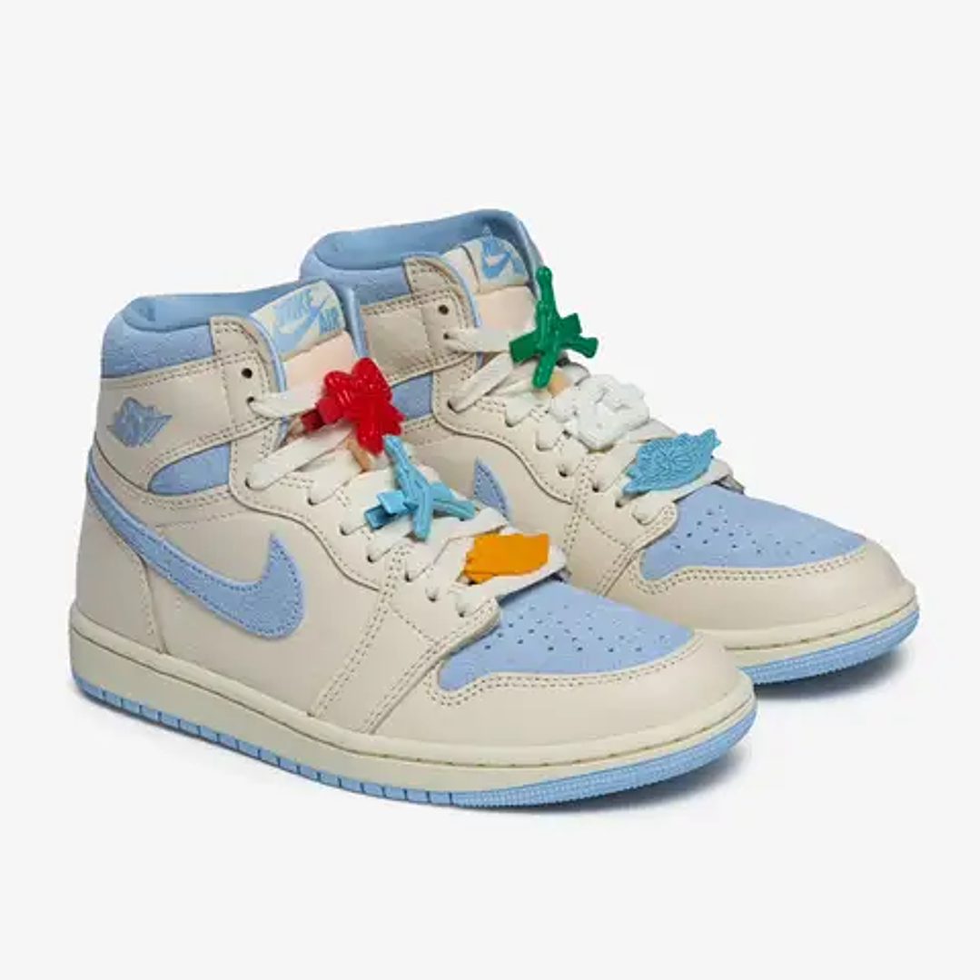 Jordan 1 Retro High OG Pale Ivory Psychic Blue (Women's) 3