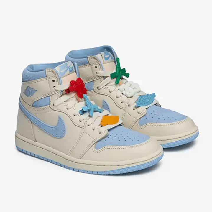 Jordan 1 Retro High OG Pale Ivory Psychic Blue (Women's) 3
