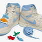 Jordan 1 Retro High OG Pale Ivory Psychic Blue (Women's) - Thumbnail 5