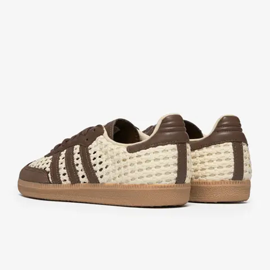 adidas Samba OG Basketweave Cream White Earth Strata (Women's) 2
