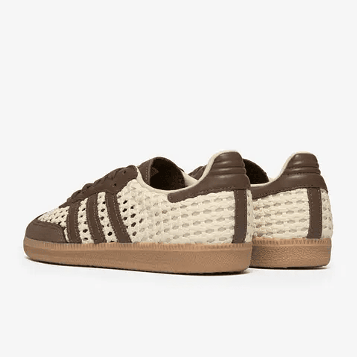 adidas Samba OG Basketweave Cream White Earth Strata (Women's) 2