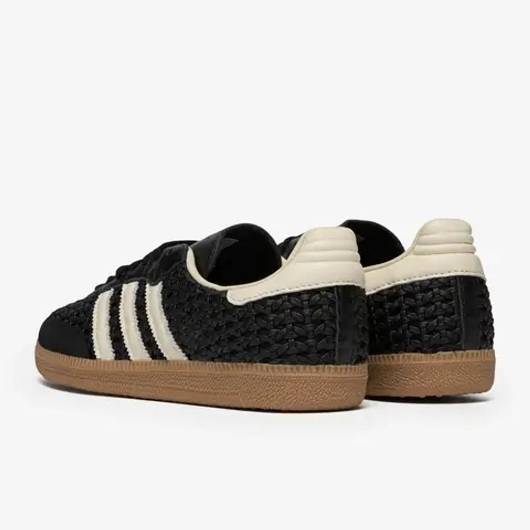 adidas Samba OG Basketweave Black Cream White (Women's) 2