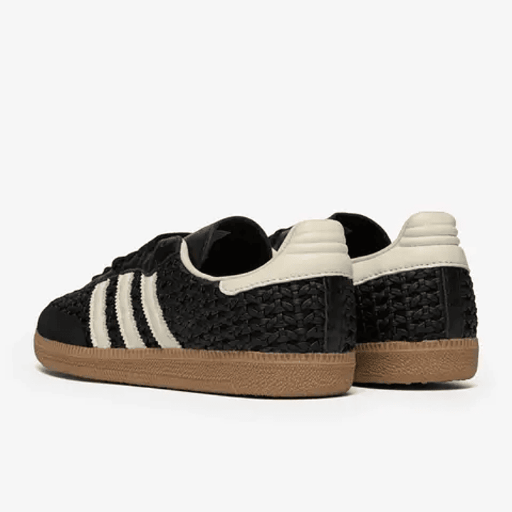 adidas Samba OG Basketweave Black Cream White (Women's) 2