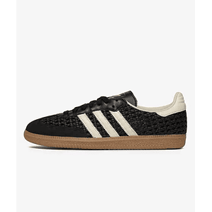 adidas Samba OG Basketweave Black Cream White (Women's)