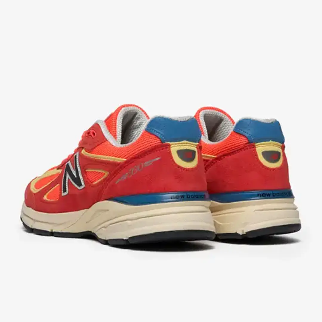 New Balance 990v4 MiUSA Urgent Red Maize 3