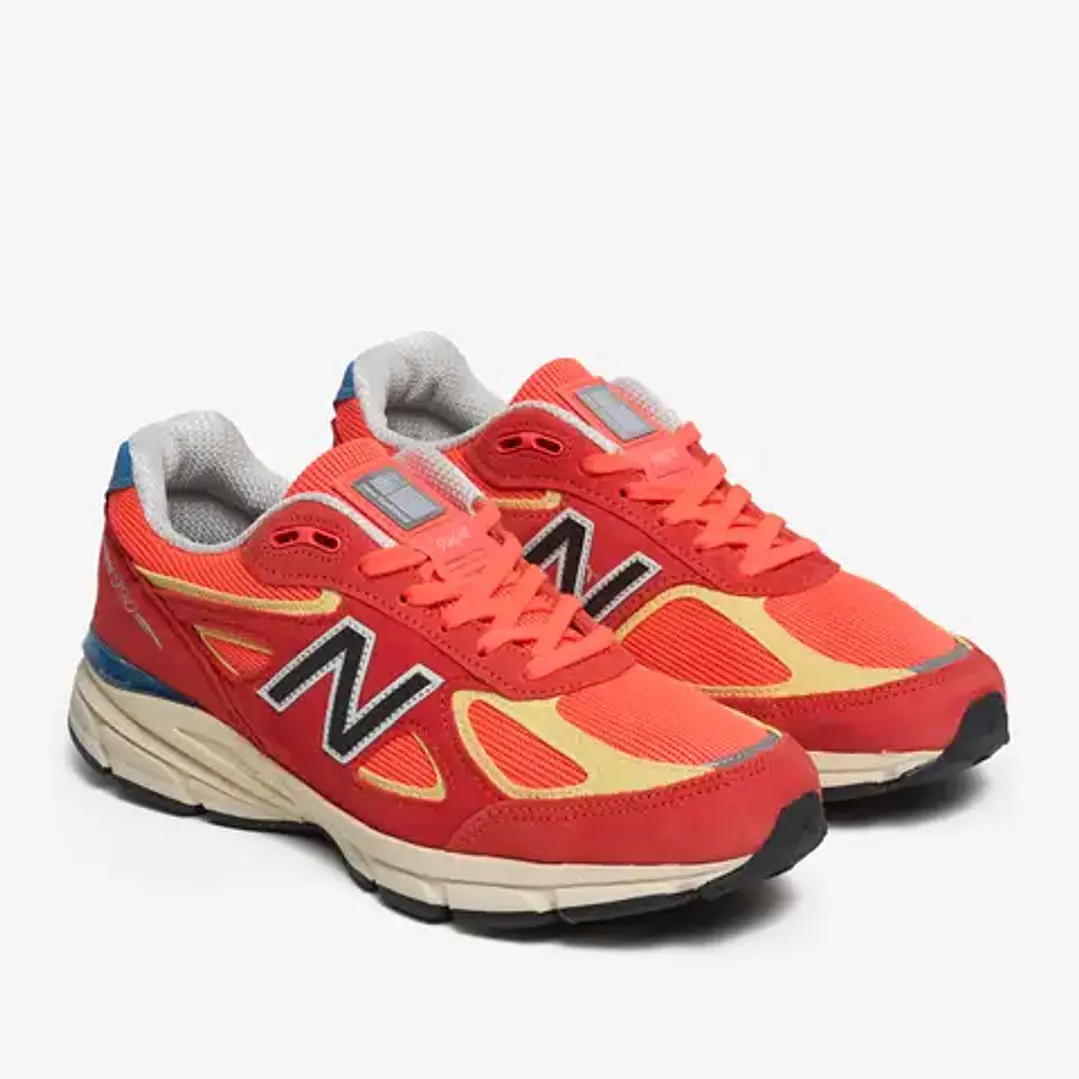New Balance 990v4 MiUSA Urgent Red Maize 5