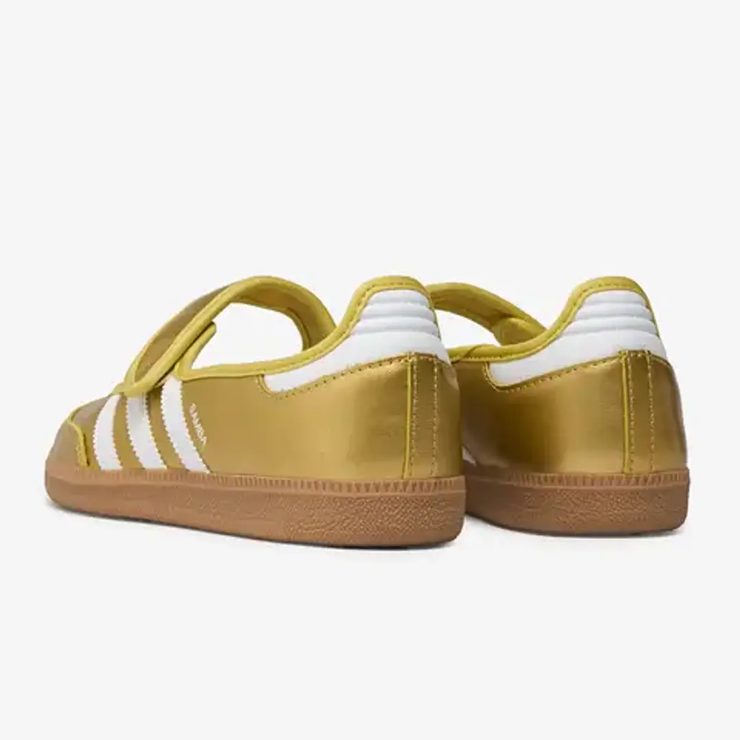 adidas Samba Jane Gold Metallic White (Women's) 3