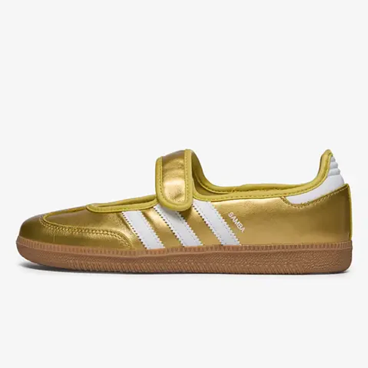 adidas Samba Jane Gold Metallic White (Women's) 1