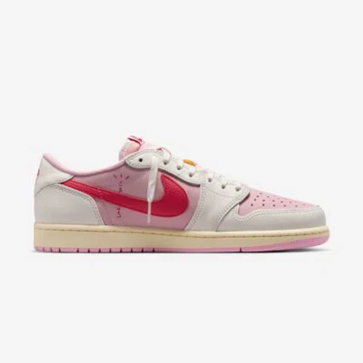 Jordan 1 Retro Low OG SP Travis Scott Sail Tropical Pink 3