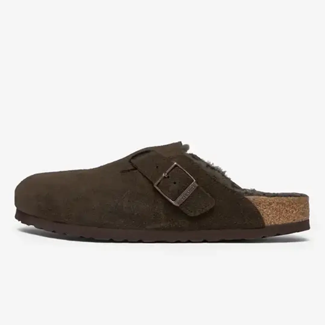 Birkenstock Boston Shearling Suede Mocca 1