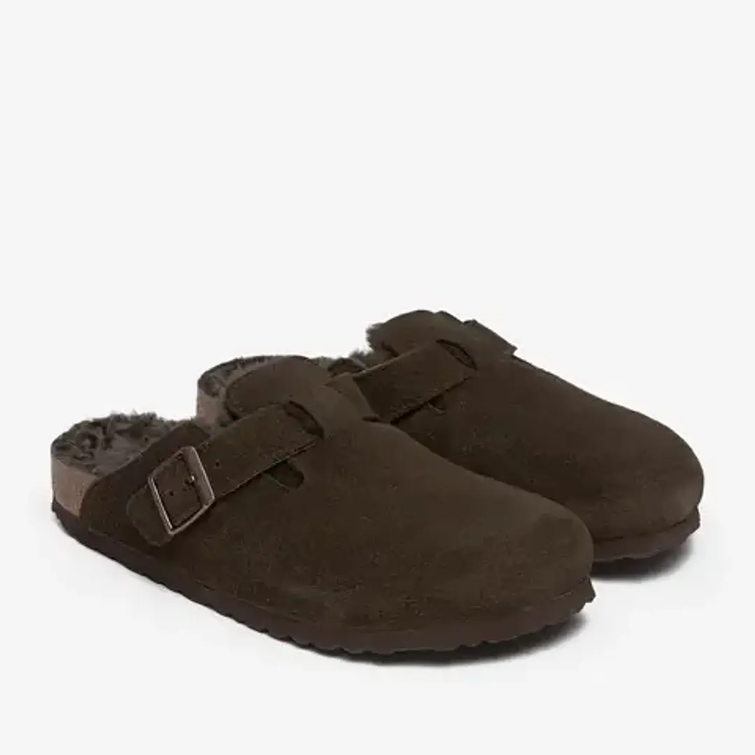 Birkenstock Boston Shearling Suede Mocca 2
