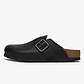 Birkenstock Boston Wire Buckle Leather Vintage Wood Black - thumbnail 1