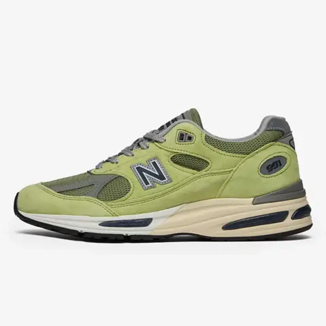 New Balance 991v2 MiUK Summer Brights Green Banana 1