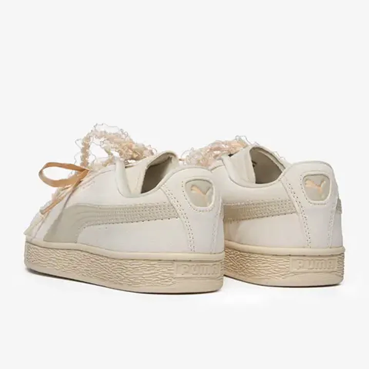 Puma Women's Suede Bloom - Frosted Ivory/Silver Fog 4