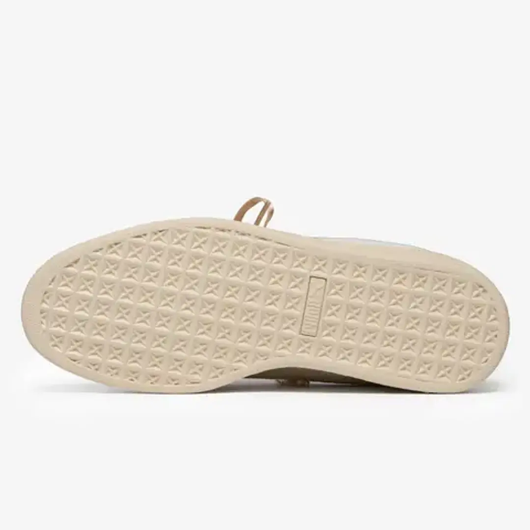 Puma Women's Suede Bloom - Frosted Ivory/Silver Fog 5