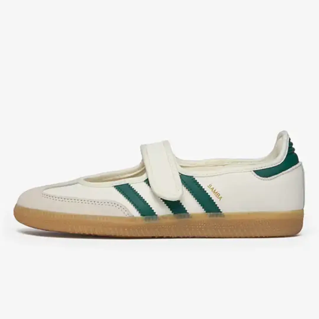 adidas Samba Jane Off White/Collegiate Green 1