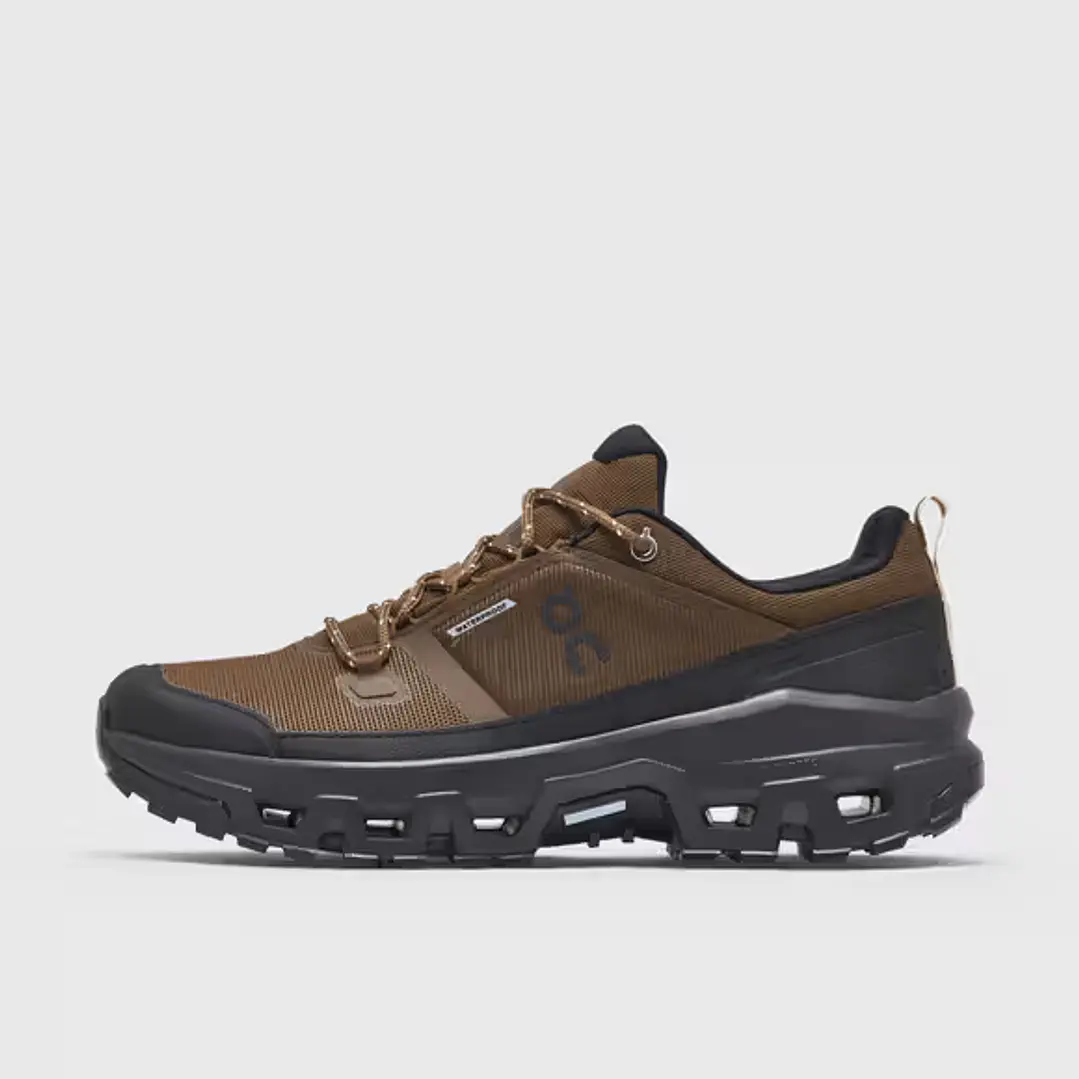 On Running Cloudrock Low Waterproof Earth Black 1