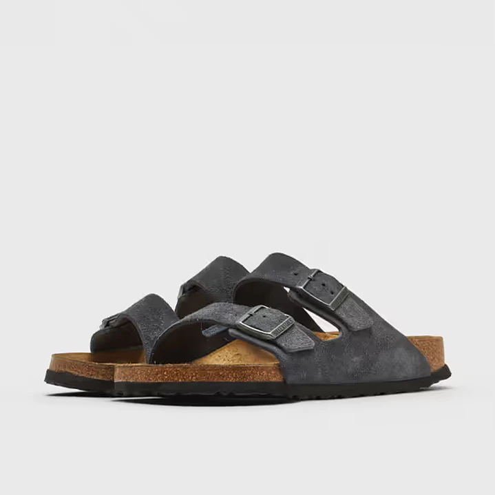Birkenstock Arizona Suede Leather Charcoal 4