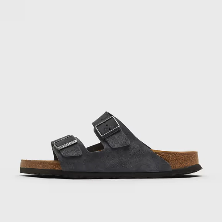 Birkenstock Arizona Suede Leather Charcoal 1