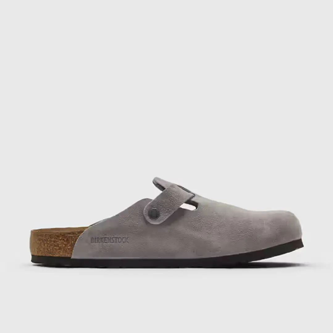 Birkenstock Boston Suede Leather Lavender Sky 3