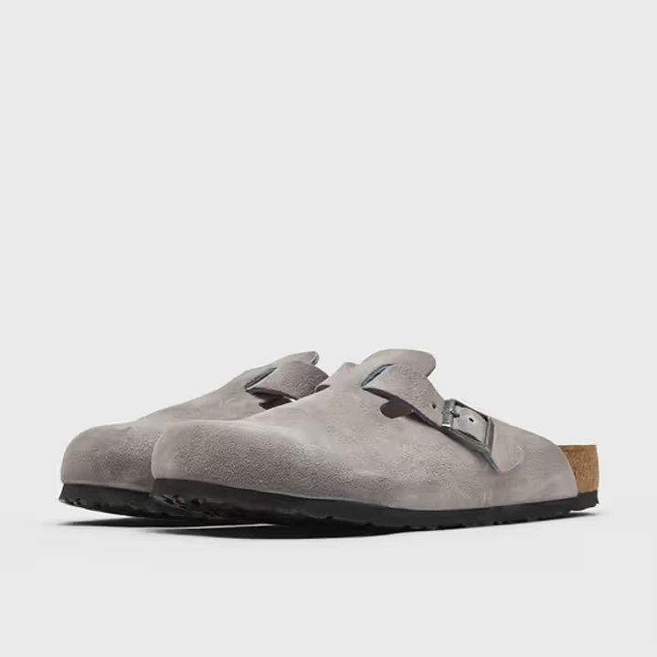 Birkenstock Boston Suede Leather Lavender Sky 4
