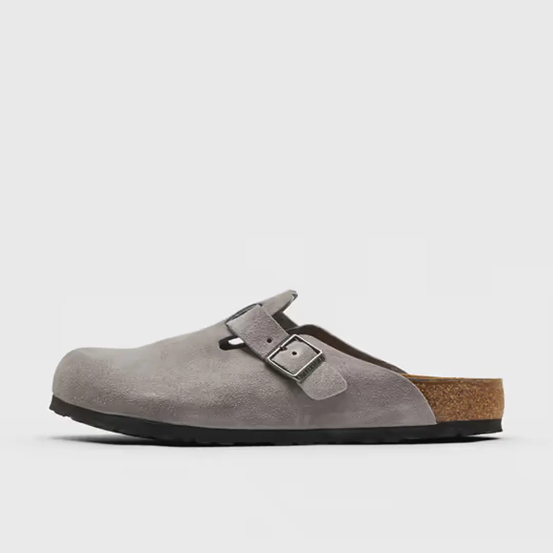 Birkenstock Boston Suede Leather Lavender Sky 1