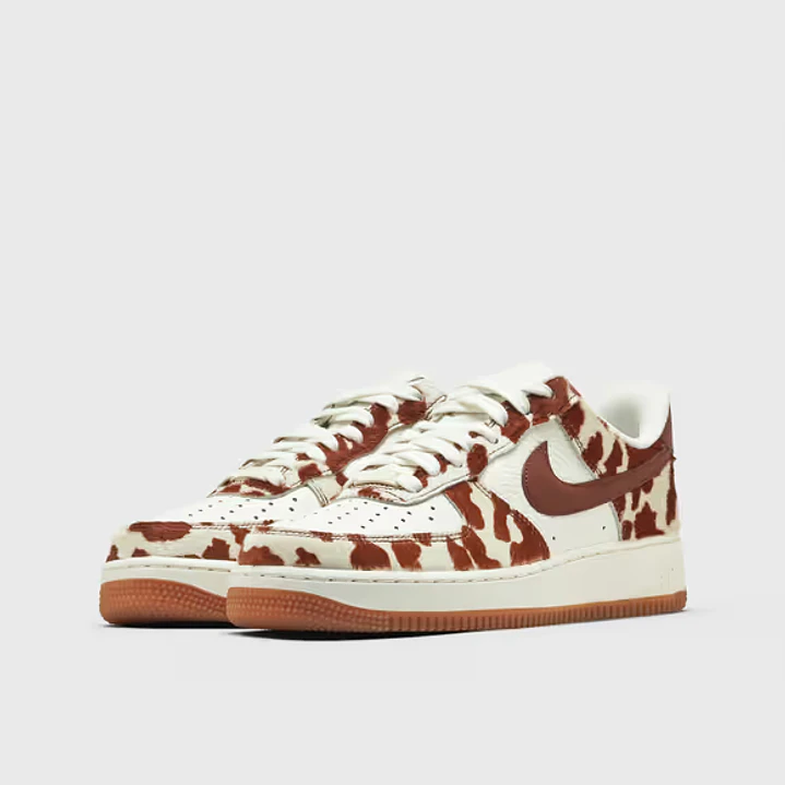 Nike Air Force 1 Low Cow Print Field Brown (Women's) 4