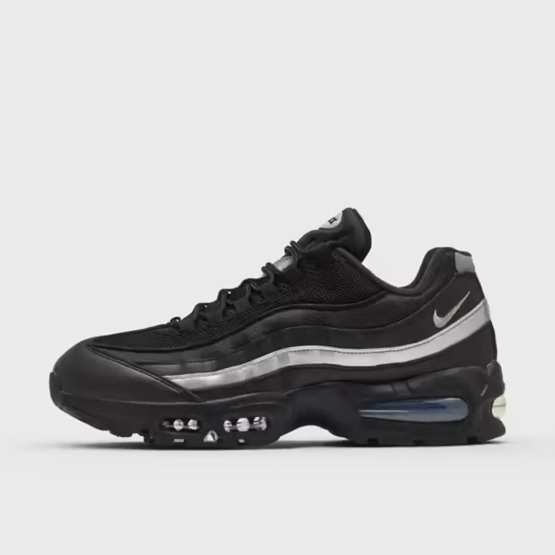 Nike Air Max 95 OG Big Bubble Black White Metallic Silver 1