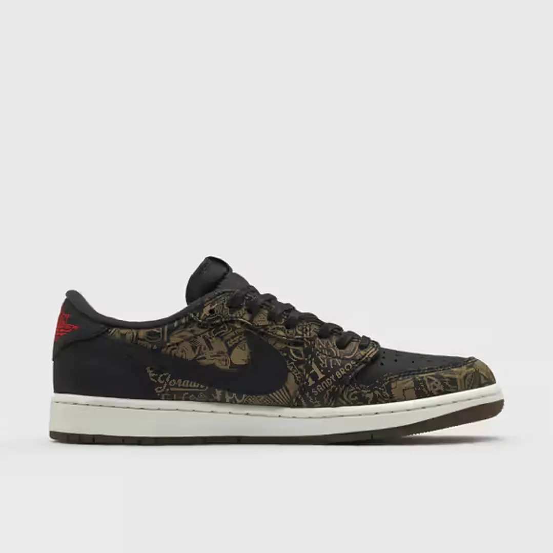 Jordan 1 Retro Low OG Laser Black University Red 3